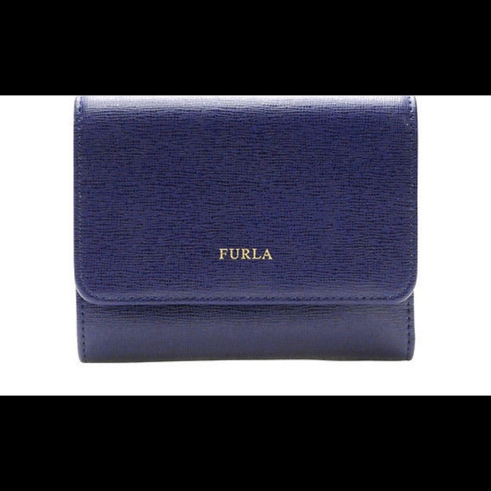 Furla Classic Trifold Navy Blue Wallet